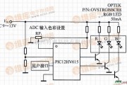 LED电路中的采用PIC12HV615的RGB彩色LED驱动电路
