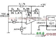 传感器电路中的关于AD590数字式温度计电路