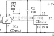 秒信号产生中的简易的秒脉冲发生器(CD4017)