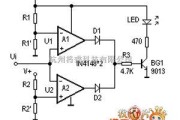 电源电路中的LM324应用作比较器电路图