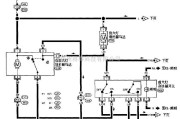 日产中的尼桑A32-EL前大灯刮水器电路图