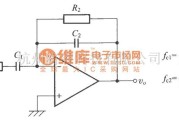 运算放大电路中的由一个运算放大器构成的一阶带通滤波器