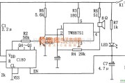 语音电路中的135卷片报位器(C180、TWH8751)电路图