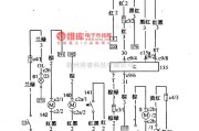 大众（上汽）中的桑塔纳2000(汽油喷射发动机)轿车电路配线电路图