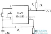 电源电路中的MAX834/835的典型应用电路