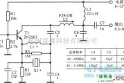 振荡电路中的65～110MHz谐波晶体振荡器