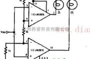 窗口比较器驱动高低电平指示灯电路图