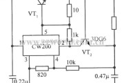 电源电路中的用NPN型功率晶体管扩流的CW200集成稳压电源