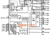 显示器电源中的MM1495XD I2C控制电子开关集成电路图