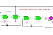 简单的IC 4011 LED闪光电路