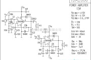 集成音频放大中的TDA2006功放电路