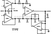 线性放大电路中的增益可变的差分输入测量放大器