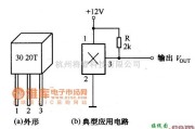 霍尔传感器中的霍尔开关集成传感器的外形及典型应用电路图