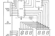 控制电路中的六数位驱动电路