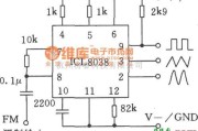 函数信号产生器中的单片精密函数发生器ICL8038应用电路一电路图