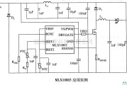 LED电路中的MLX10803应用电路