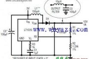基于LT1070升压转换器电路图