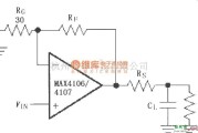 增益可调放大中的由MAX4106／4107构成的驱动电容性负载电路