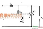 保护电路中的双向触发二极管触发双向晶闸管的过压保护电路