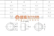 超声波遥控中的T／R40型超声传感器的外形与尺寸