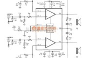 集成音频放大中的LM4732双电源音频功率放大电路