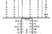 数字电路中的74系列数字电路74276四J-K触发器