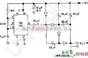 电源电路中的基于NE555的低功率直流四倍压电路