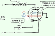 温度继电器的连接关系示意图