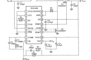 电源电路中的TPS43000在一典型750KHZ升压电路中的应用电路图