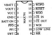 数字电路中的芯片引脚及主要特性MAX791等微处理器监控电路