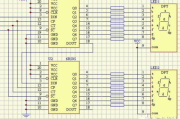 一例6B595驱动的LED显示电路图(共阳)