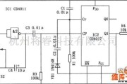 灯光控制中的施工指示灯电路图(CD4017、CD4011)