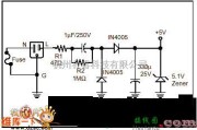 开关稳压电源中的不用变压器的电源原理图电路图