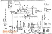 夏利中的夏利2000轿车转向信号及危险警告电路图