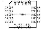 数字电路中的74系列数字电路74HC808六个两输入与门驱动器