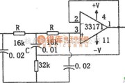 滤波器中的MC33171构成的陷波器电路图