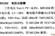 数字电路中的电路引脚及主要特性M51202 电压比较器