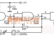 多种频率信号中的“与非”门TTL晶体振荡器电路图