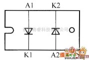 光敏二极管、三极管电路中的晶体二极管STTH12010TV2内部电路图