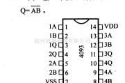 数字电路中的4000系列数字电路,4093四2输入与非施密特触发器