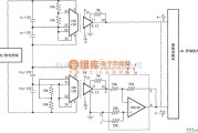 耦合隔离放大中的由ISO120与仪表放大器INA105、多路选择器构成的600V电池系统的电池监控电路