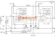 调节放大中的光电耦合线性隔离放大器IS0100接线电路