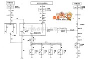 别克中的上海凯越门控灯和行李厢灯电路图