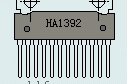 HA1392音频功率放大电路，使用HA1392制作的书房功放