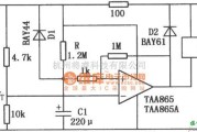 定时控制中的运放继电器延时释放电路图