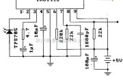 遥控发射中的TA814lS 典型应用电路图