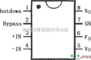 基础电路中的LM4818单片电桥功放IC的引脚电路图