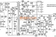 显示器电源中的CTX-C1435型TTL和VGA多频彩色显示器的电源电路图