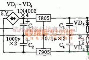 电源电路中的简易实用正负5V稳压电源电路