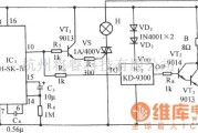 自动控制中的用SK-IV的声控自动照明灯伴乐曲发声电路图